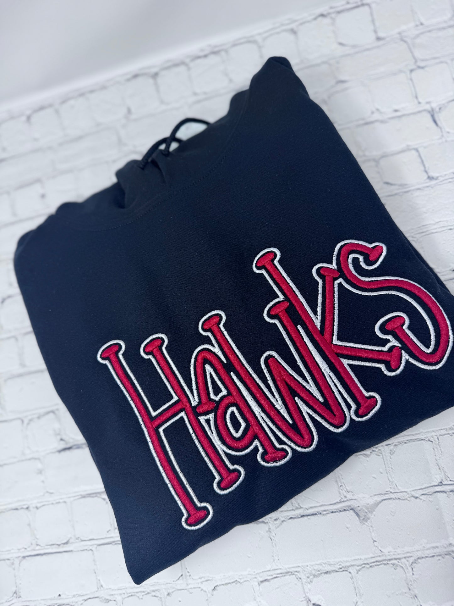 🖤 Black Hawks 3D Puff Hoodie