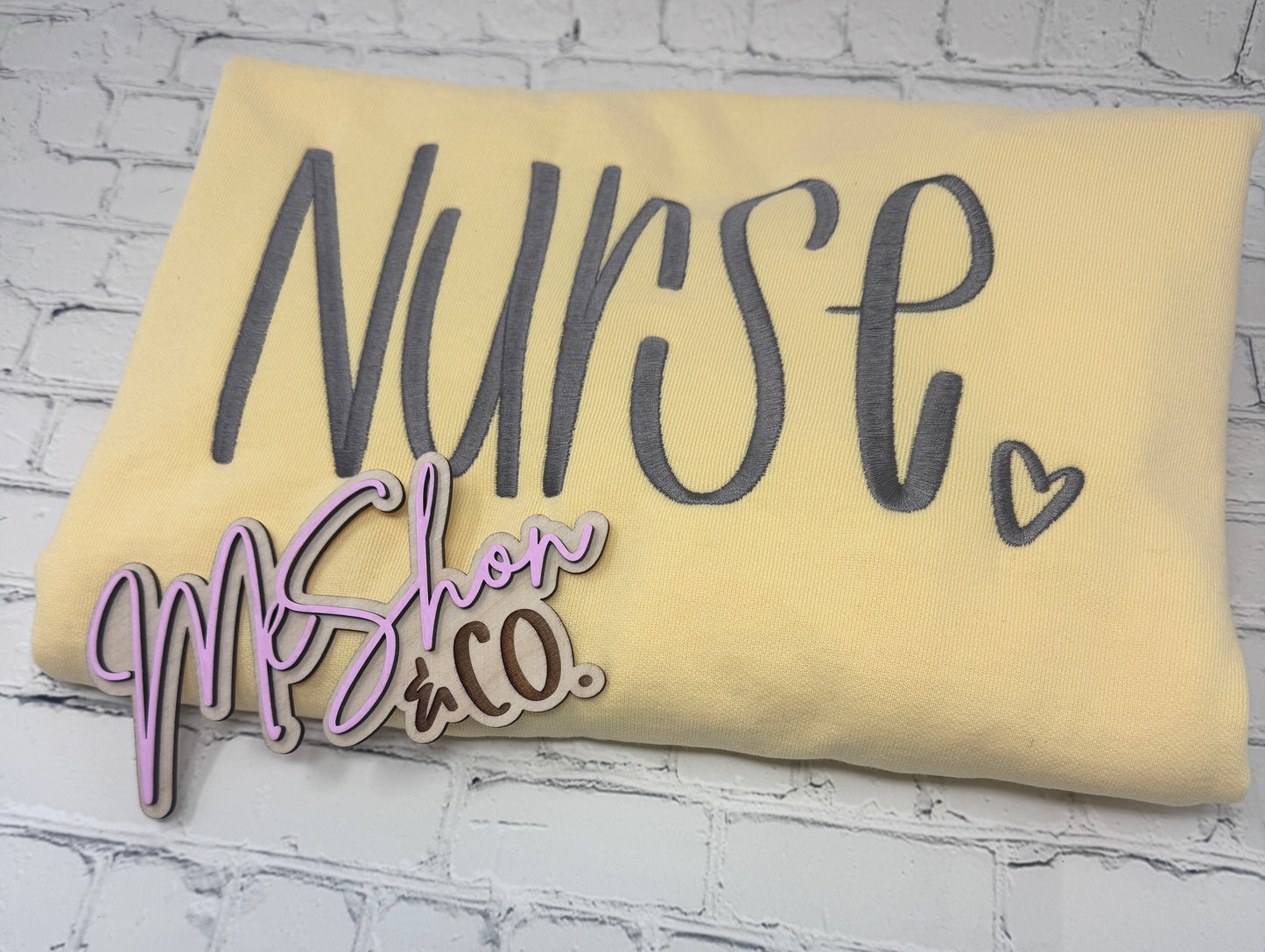 Nurse Embroidered Sweatshirt